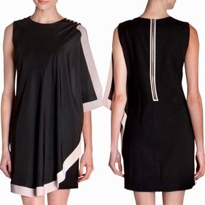 Ted Baker London Bolty Draped Black Dress Sz 2